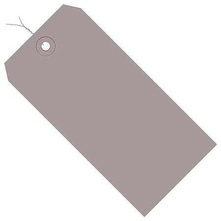 Bsc Preferred 6 1/4 x 3 1/8'' Gray 13 Pt. Shipping Tags - Pre-Wired, 1000PK BUY00015767